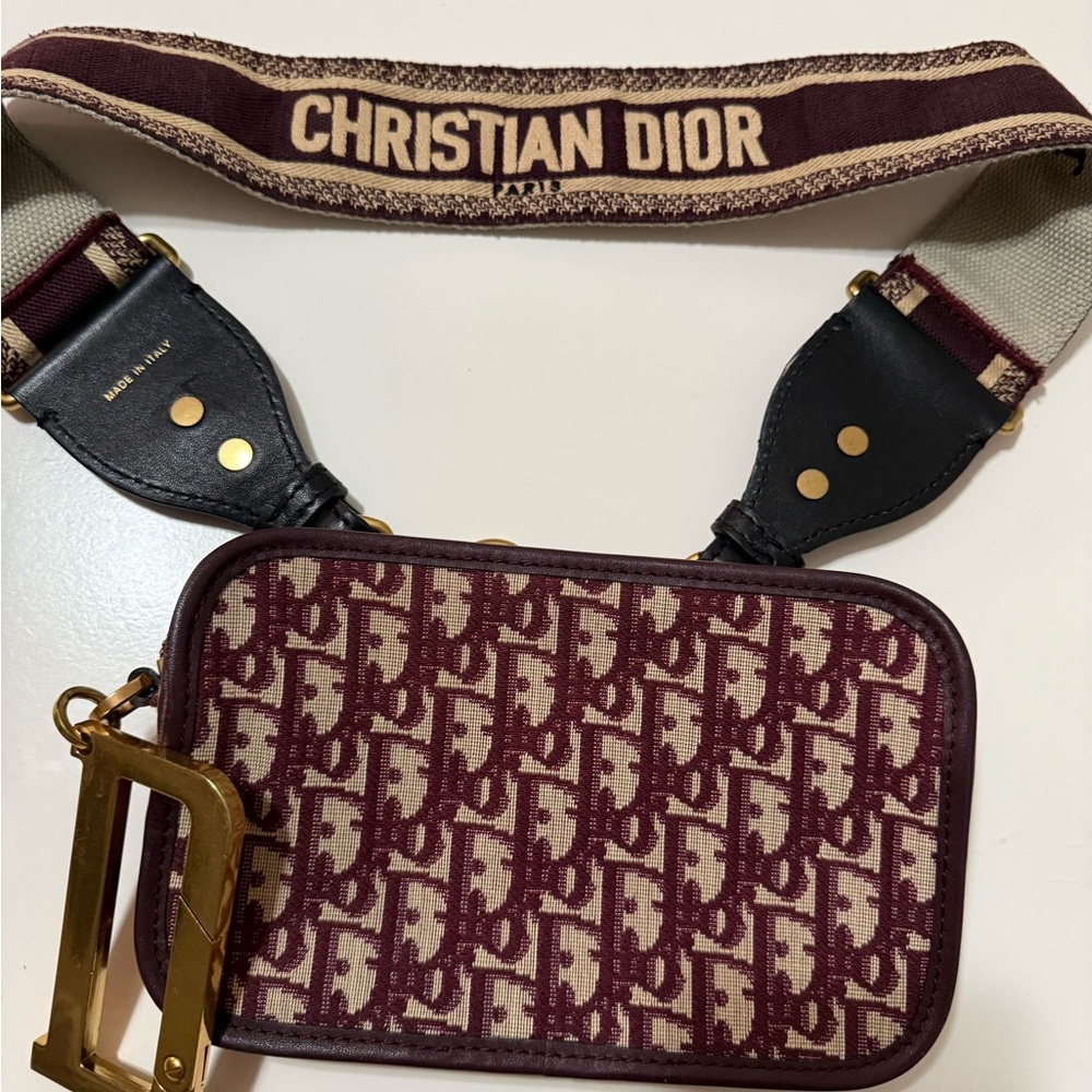 Dior Burgundy Crossbody Bag